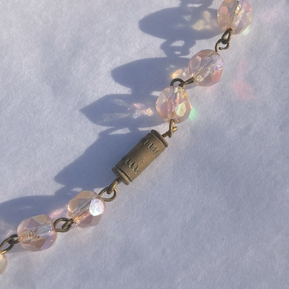 🌸 Vintage West German Pink Bead Necklace and Earrings - Picture 8 of 8